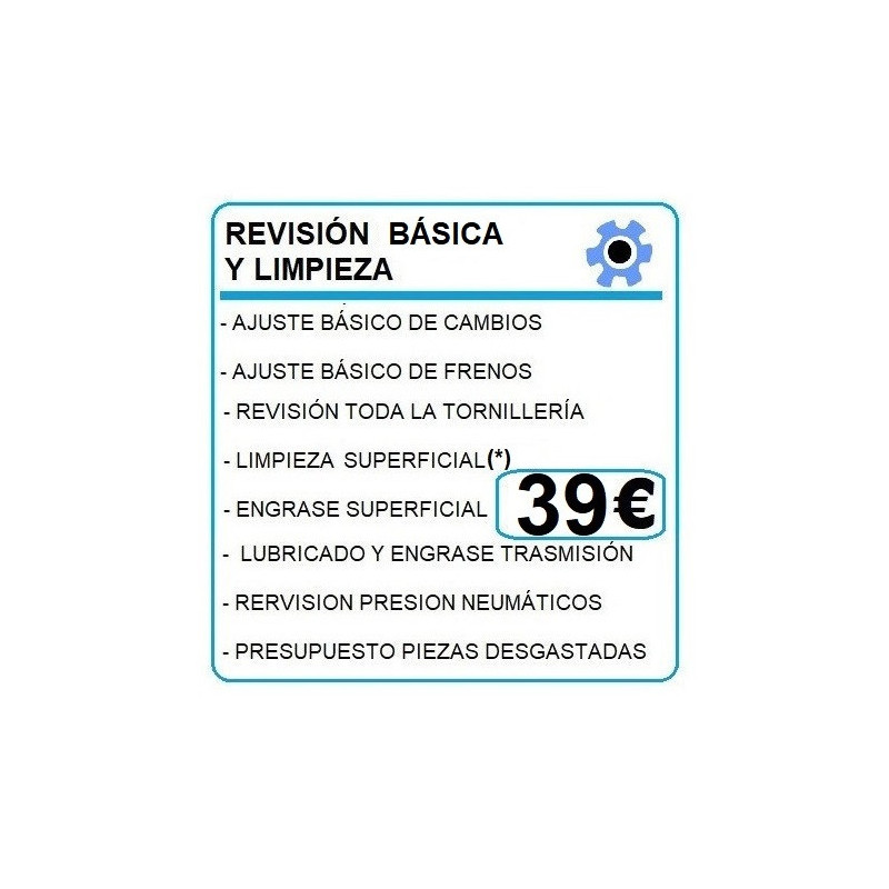REVISION BASICA Y LIMPIEZA